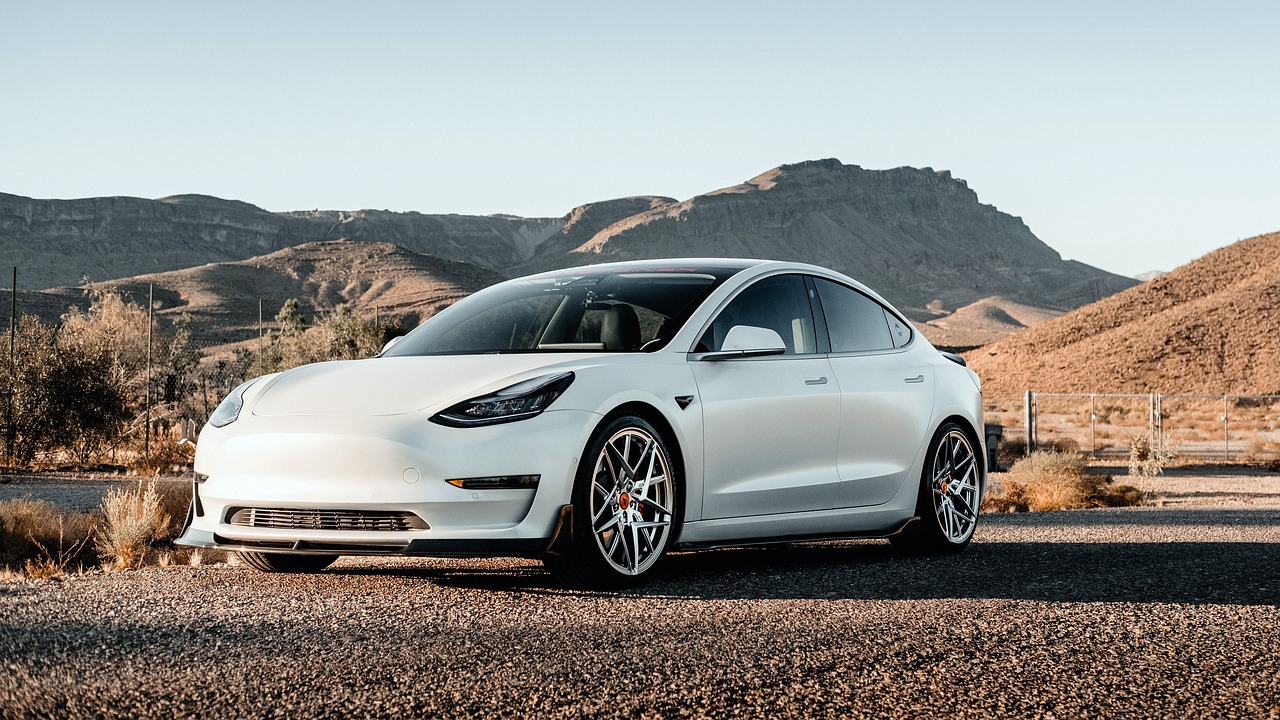 tesla, car, road, white car, vehicle, auto, automobile, electric car, car wallpapers, tesla model 3